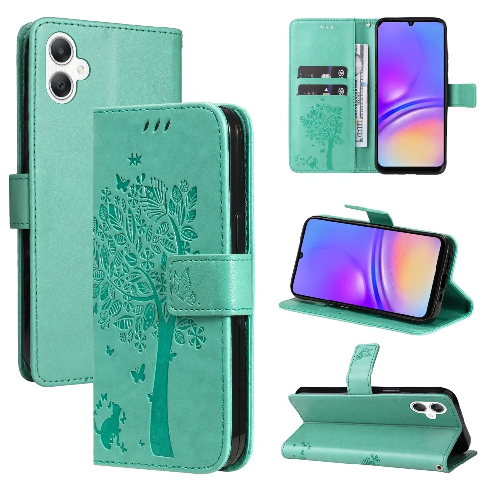 Trees knižkové púzdro na Samsung Galaxy A06 4G - modrozelené