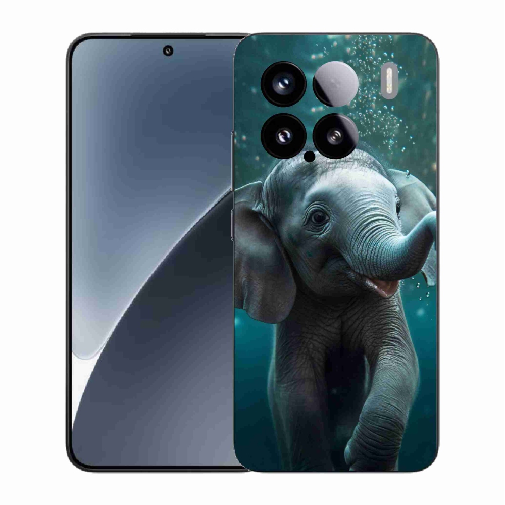 Gélový kryt mmCase na Xiaomi 15 - sloník pod vodou