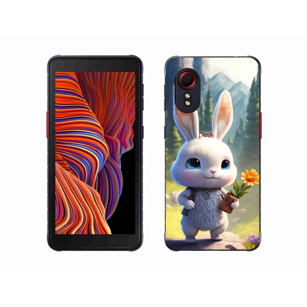 Gélový kryt mmCase na Samsung Galaxy Xcover 5 - roztomilý zajačik