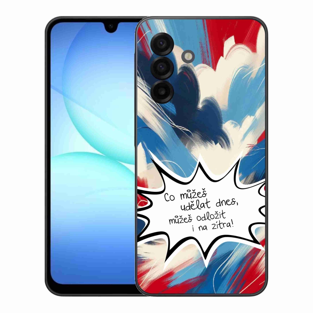 Gélový kryt mmCase na Samsung Galaxy A17 4G/5G - vtipný text 9 biele pozadie