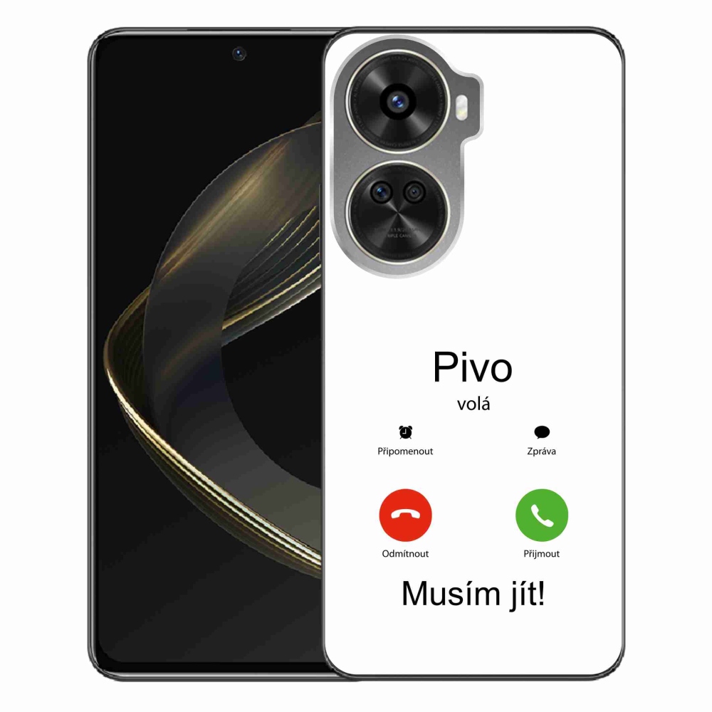 Gélový kryt mmCase na Huawei Nova 12 SE - pivo volá biele pozadie