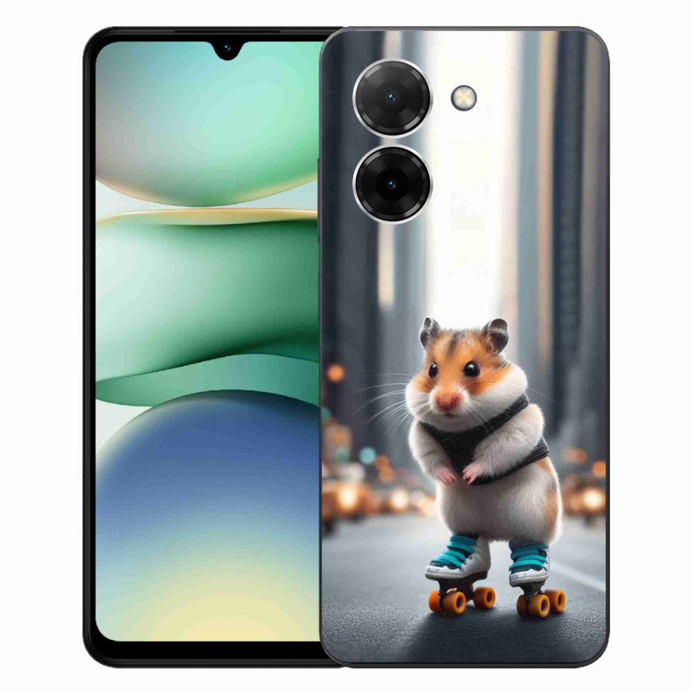 Gélový kryt mmCase na Xiaomi Redmi A5 (171.7x77.8x8.3mm) - škrečok na korčuliach