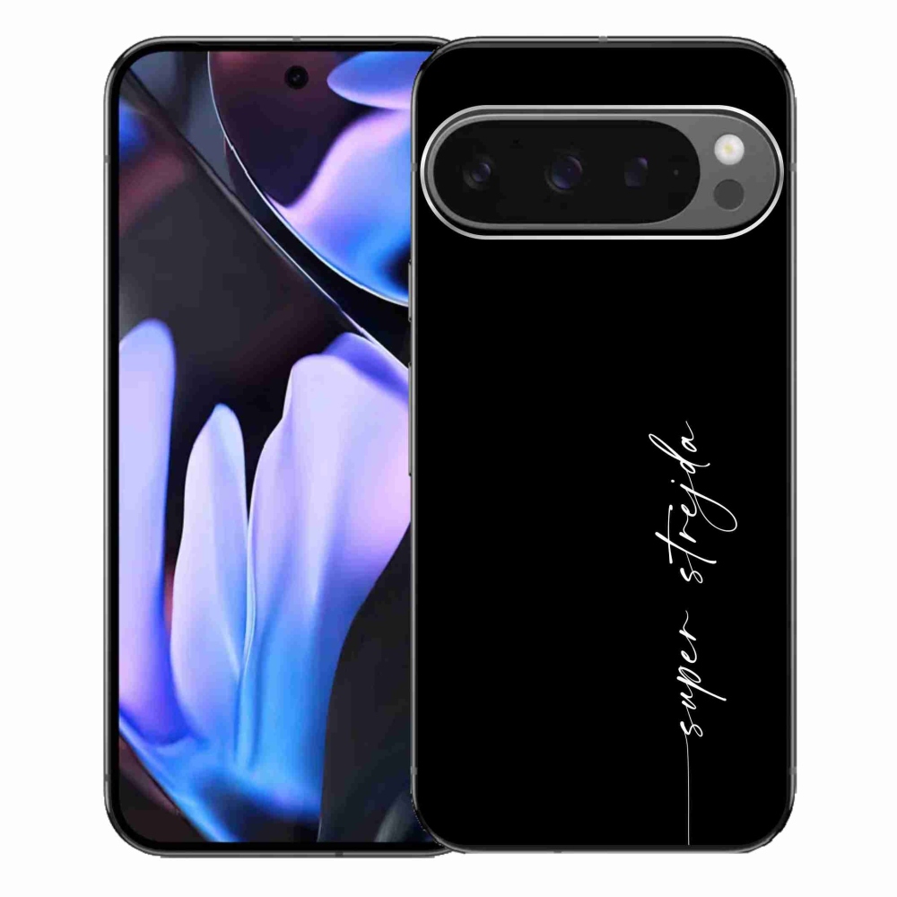 Gélový kryt mmCase na Google Pixel 9 Pro XL - super strýko čierne pozadie