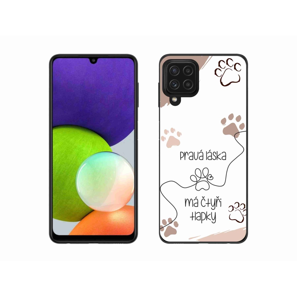 Gélový kryt mmCase na Samsung Galaxy A22 4G - psí motív 1 biele pozadie