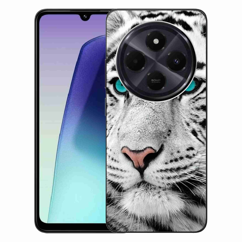 Gélový kryt mmCase na Xiaomi Redmi 14C/Poco C75 - biely tiger