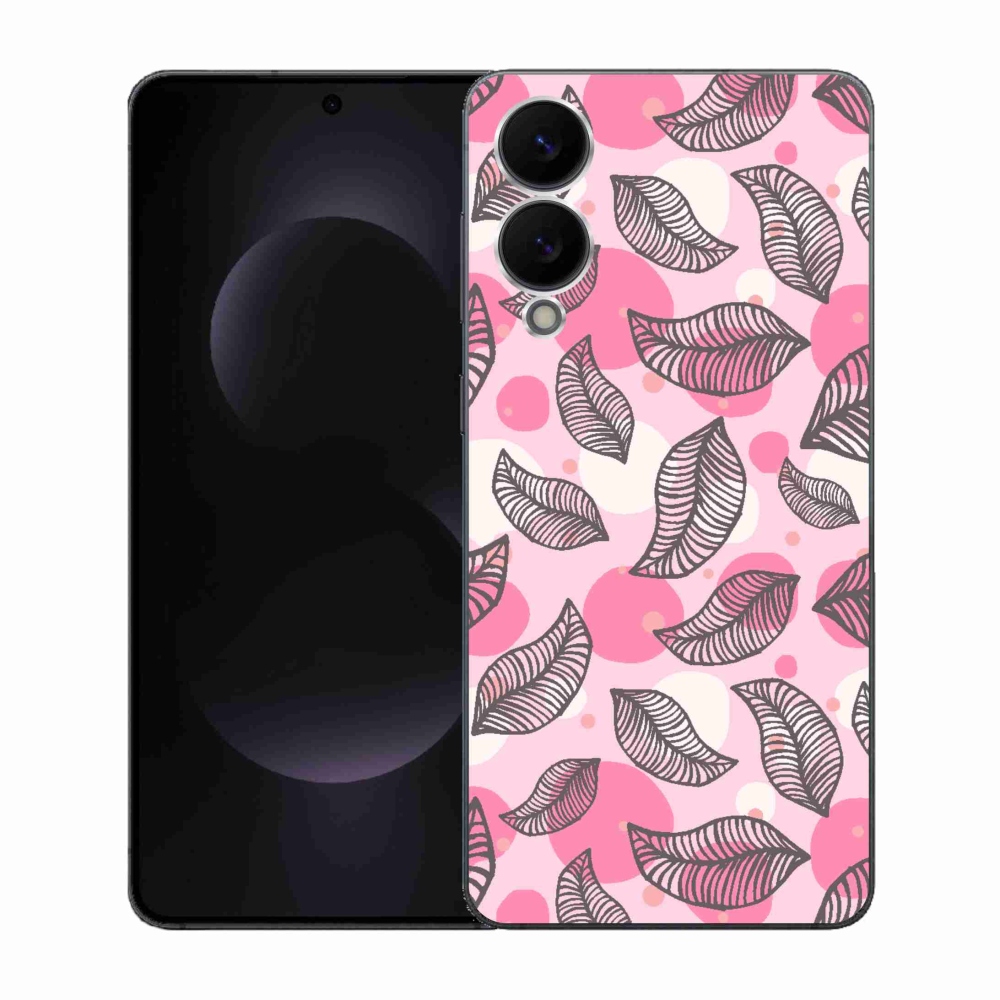 Gélový kryt mmCase na Samsung Galaxy S25 Edge - kreslené padajúce listy