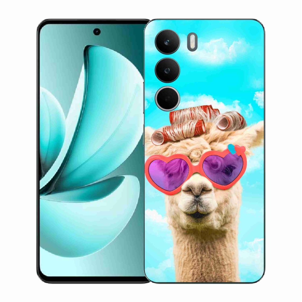 Gélový kryt mmCase na Realme C71 - lama s okuliarmi