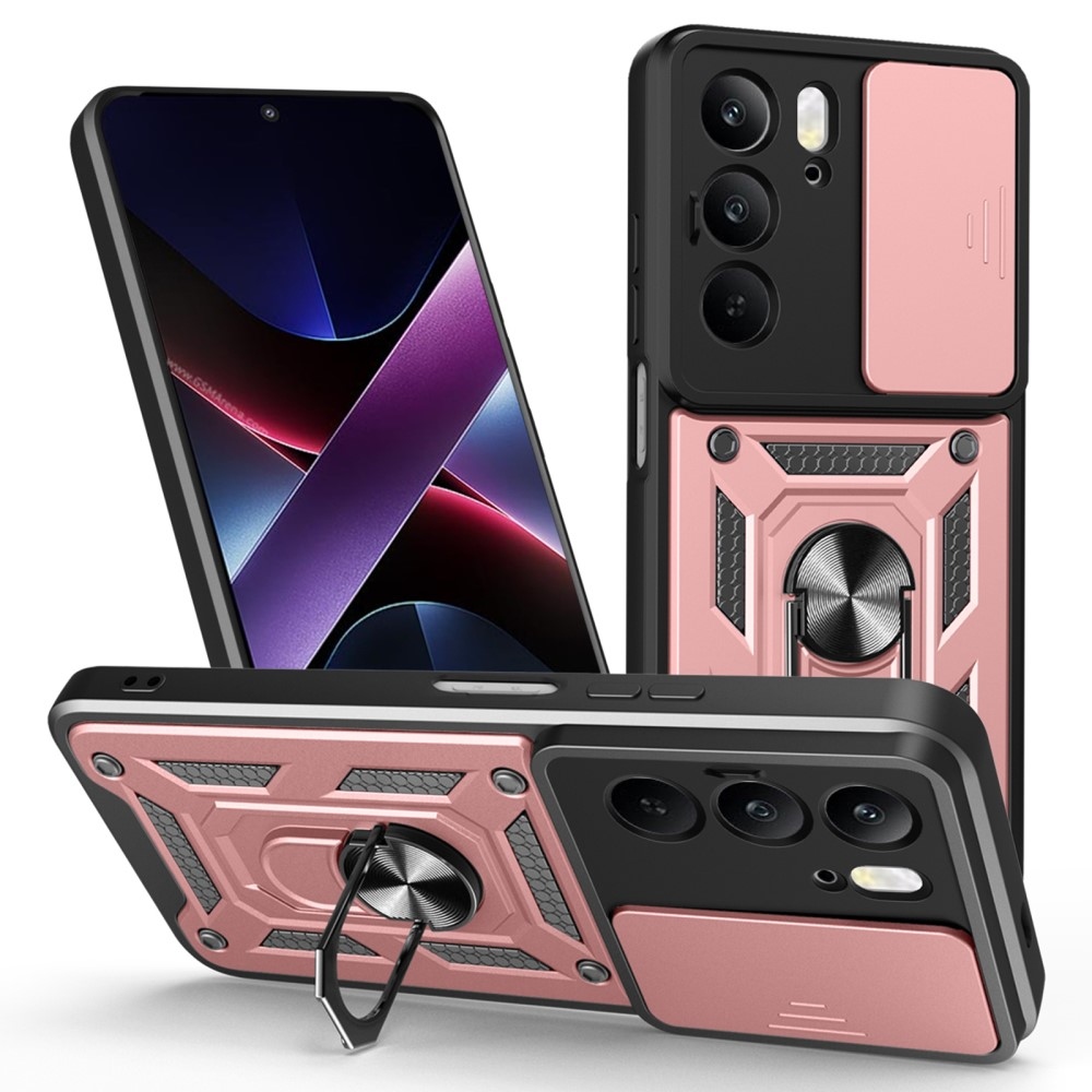 Slide odolný kryt na Realme 14x 5G/Realme C75 - ružovozlatý