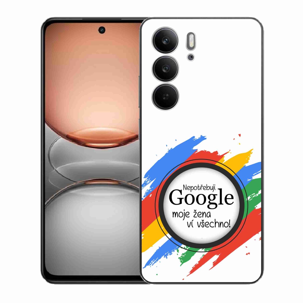 Gélový kryt mmCase na Realme C75 - žena vie všetko biele pozadie