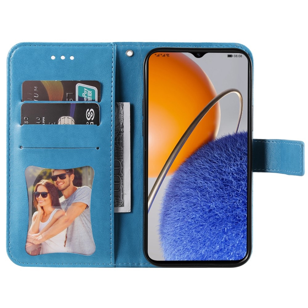 Mandala knižkové puzdro na Huawei Nova Y61 - modré