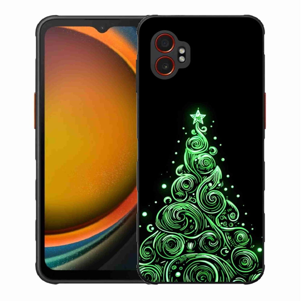 Gélový kryt mmCase na Samsung Galaxy Xcover 7 Pro - neónový vianočný stromček 3