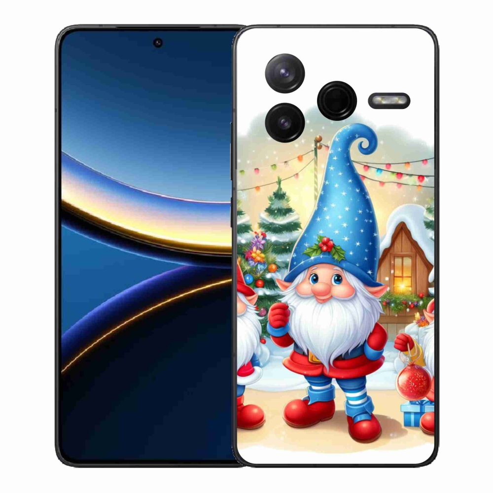 Gélový kryt mmCase na Xiaomi Poco F7 Pro - vianočné škriatkovia