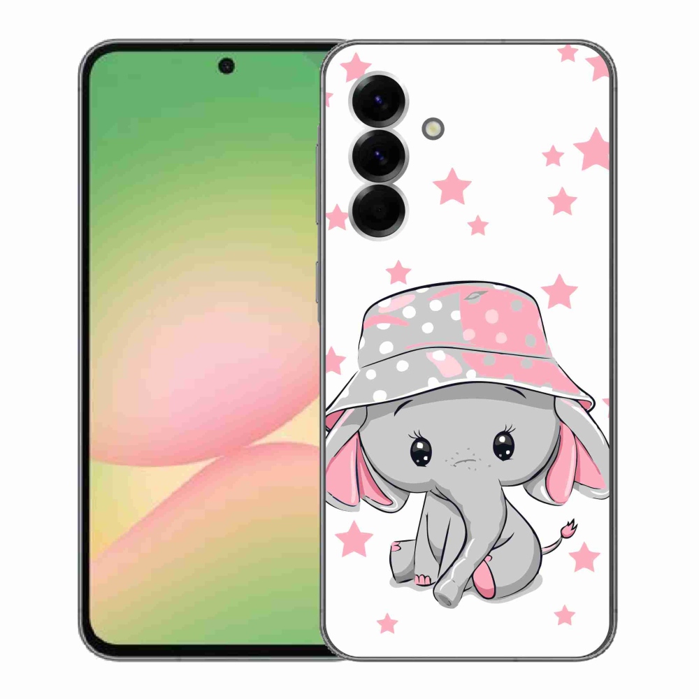 Gélový kryt mmCase na Samsung Galaxy A56 5G - ružový slon