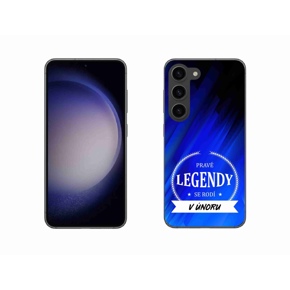 Gélový kryt mmCase na Samsung Galaxy S23 5G - legendy vo februári modré pozadie