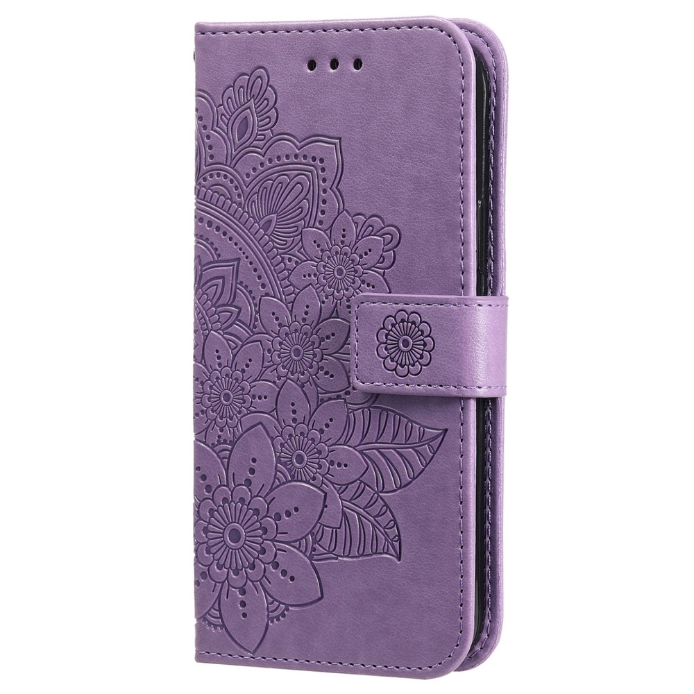 Mandala knižkové púzdro na Samsung Galaxy A36 5G/A56 5G - fialové