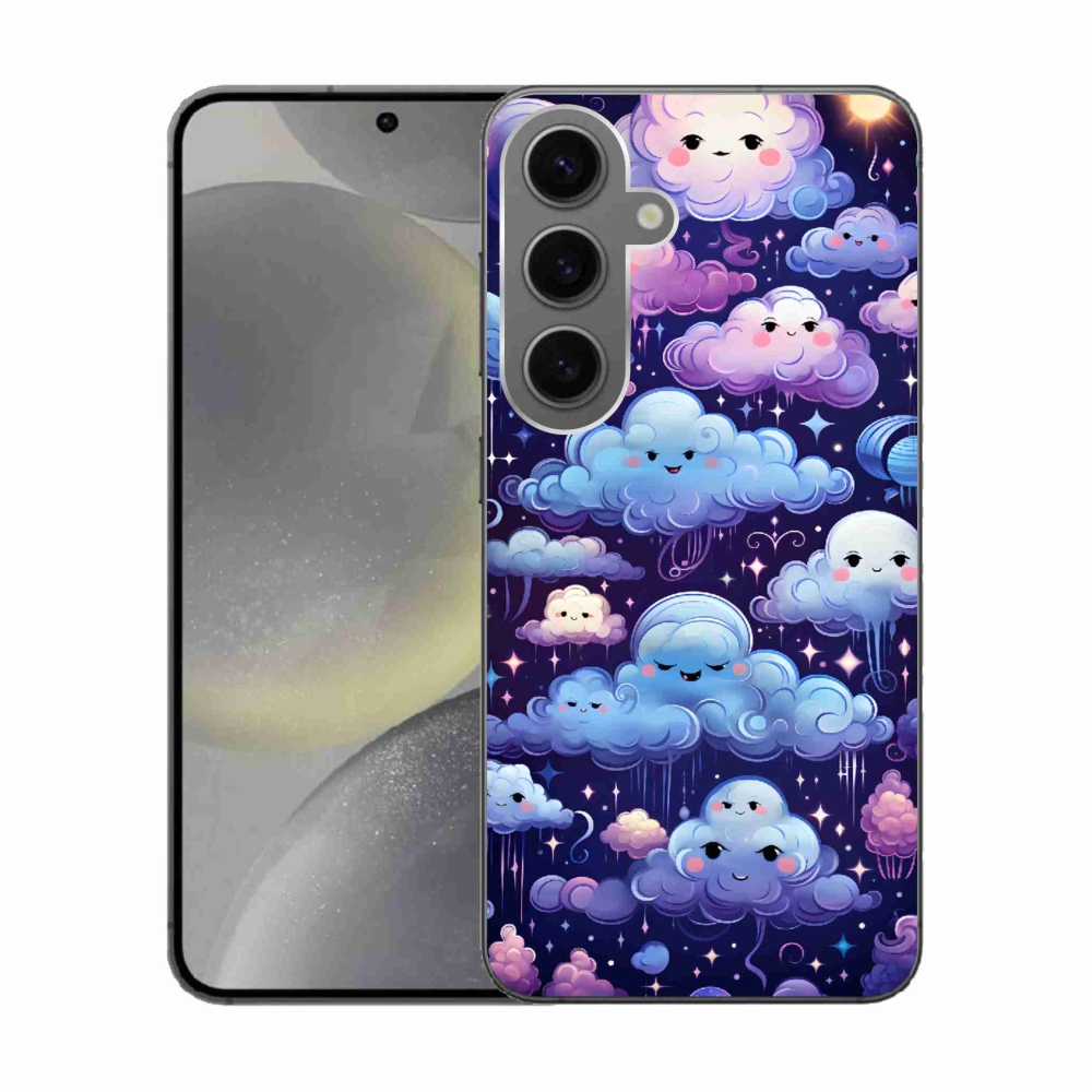 Gélový kryt mmCase na Samsung Galaxy S24 - mráčiky