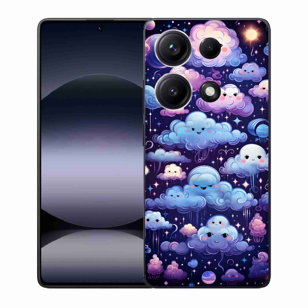 Gélový kryt mmCase na Xiaomi Redmi Note 14S - mráčiky