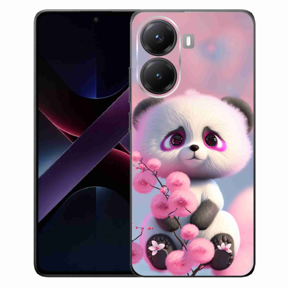 Gélový kryt mmCase na Xiaomi Poco X7 Pro 5G - roztomilá panda 1