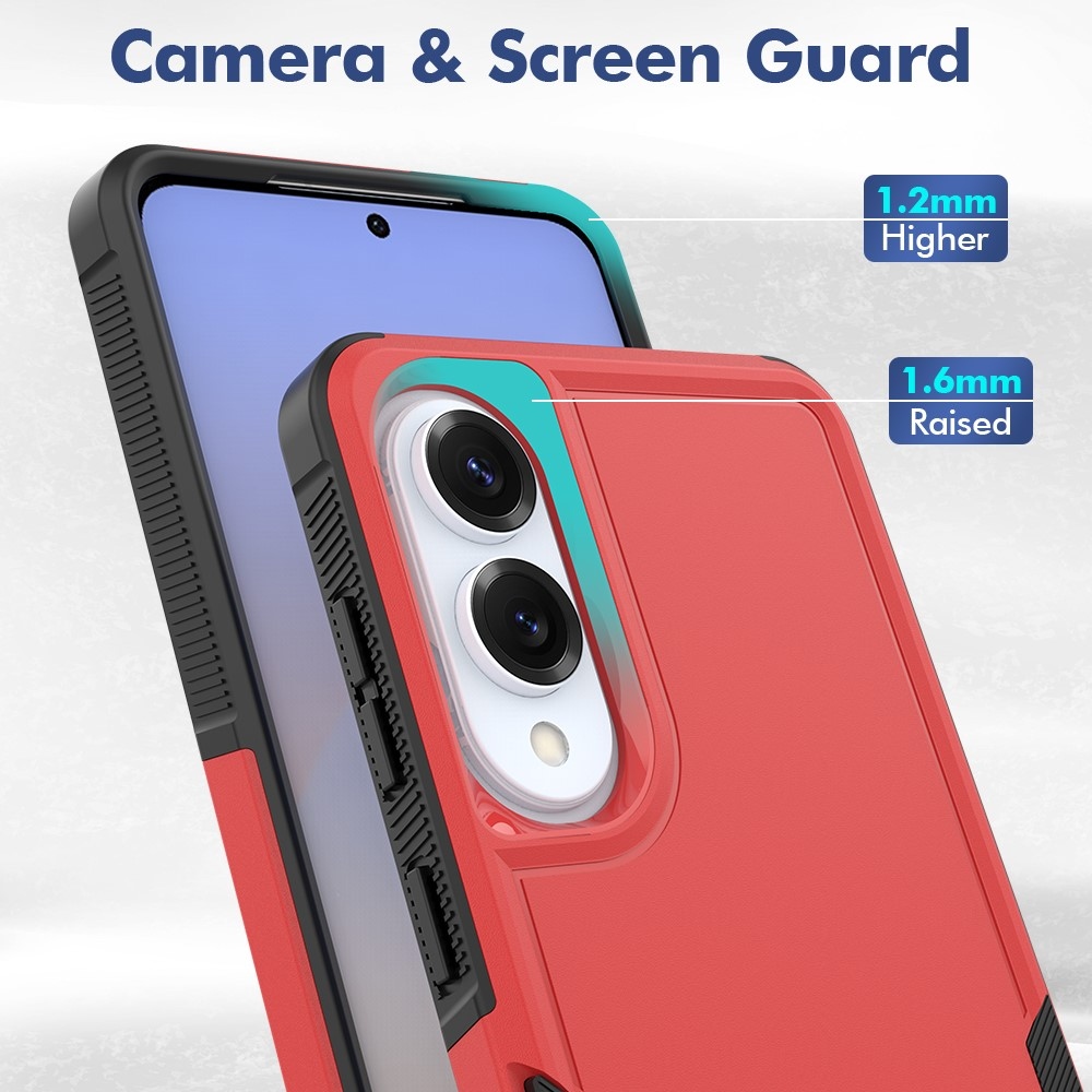 Shocky odolný kryt na Samsung Galaxy S25 Edge - červený