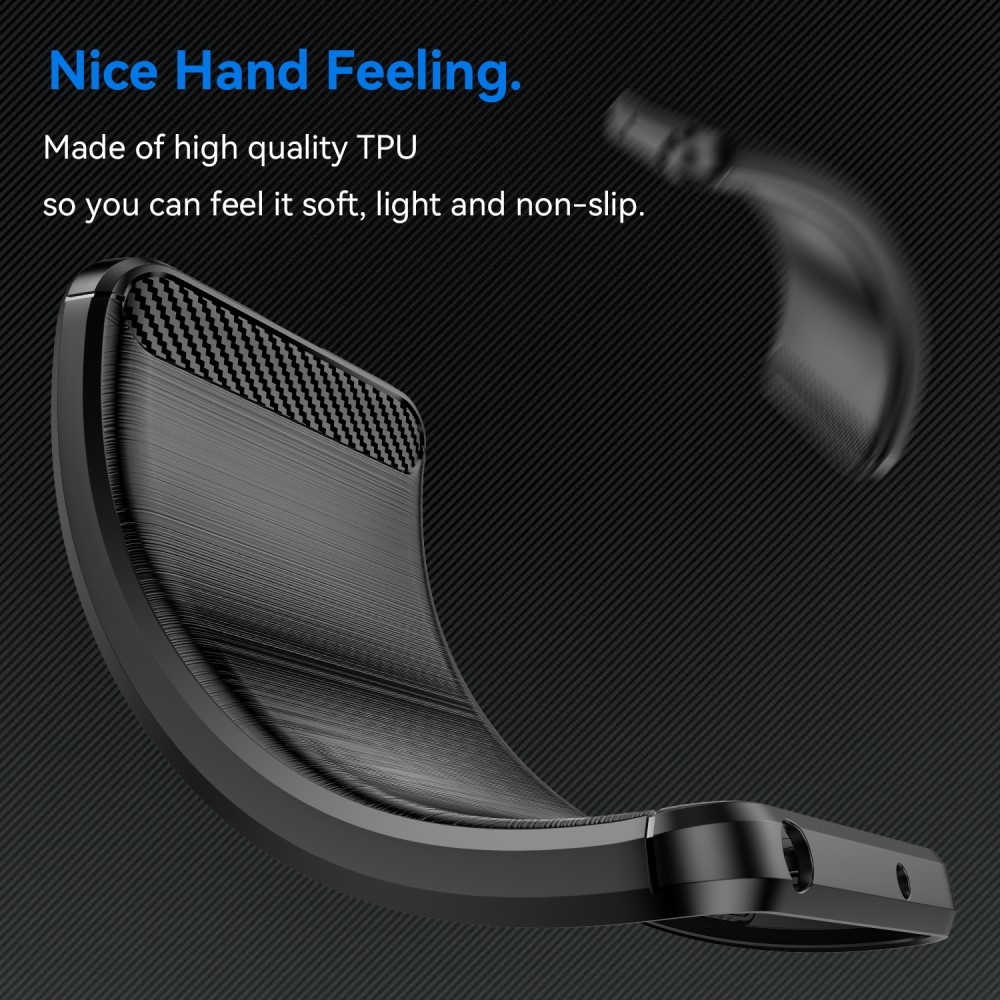Carbon odolný gélový obal na Xiaomi Poco F7 Pro - čierny