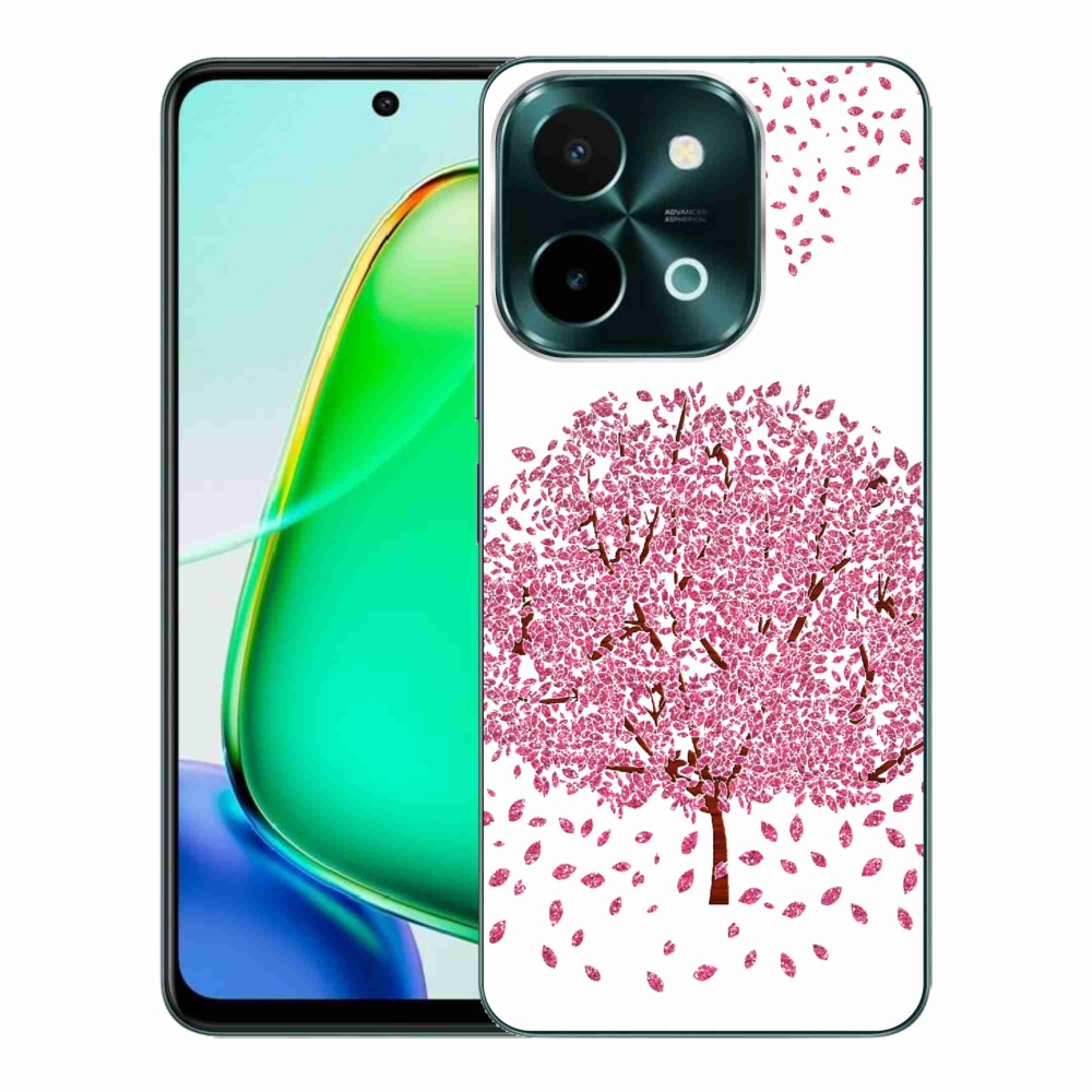 Gélový kryt mmCase na Vivo Y28 - kreslený strom s listami