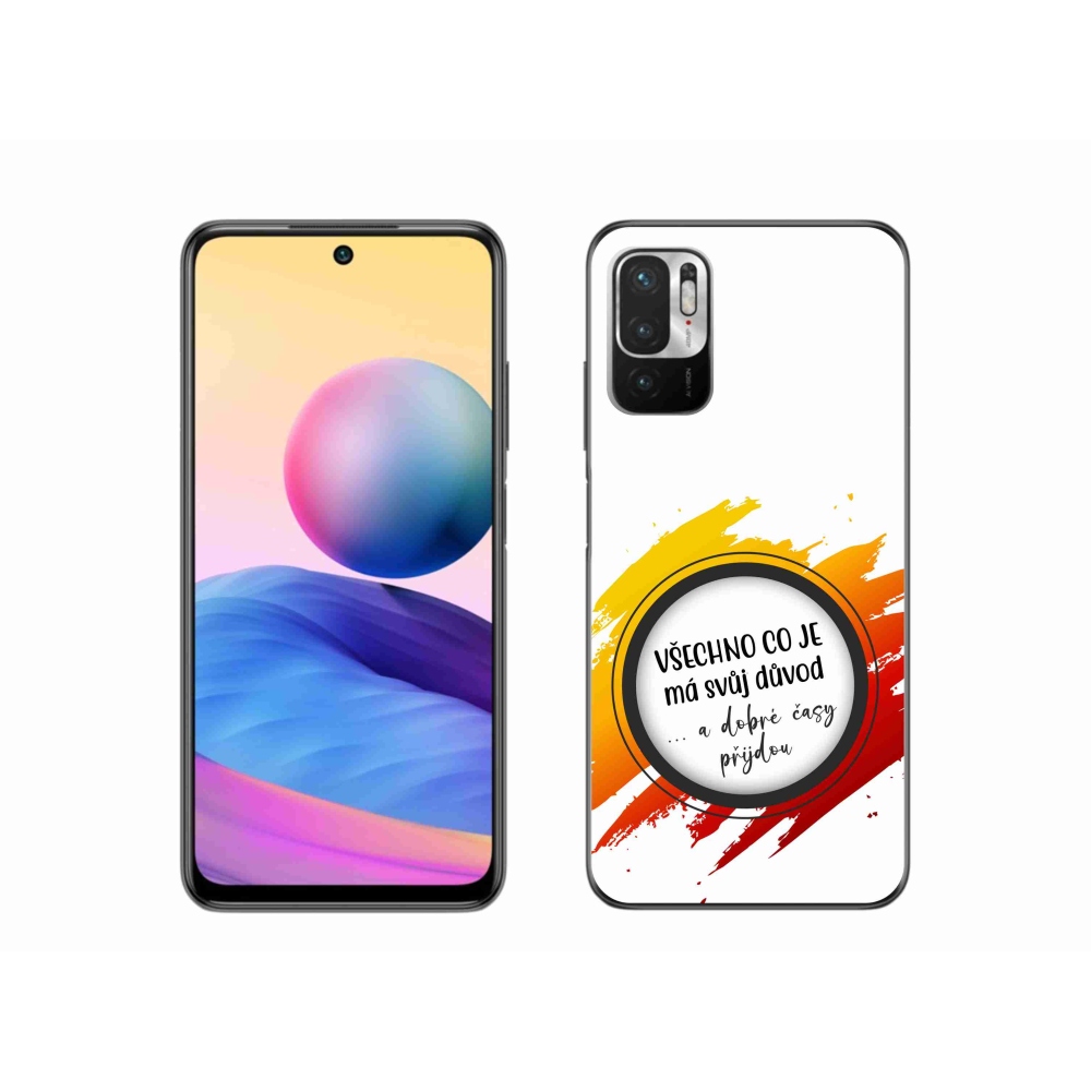Gélový kryt mmCase na Xiaomi Redmi Note 10 5G - citát 3 biele pozadie