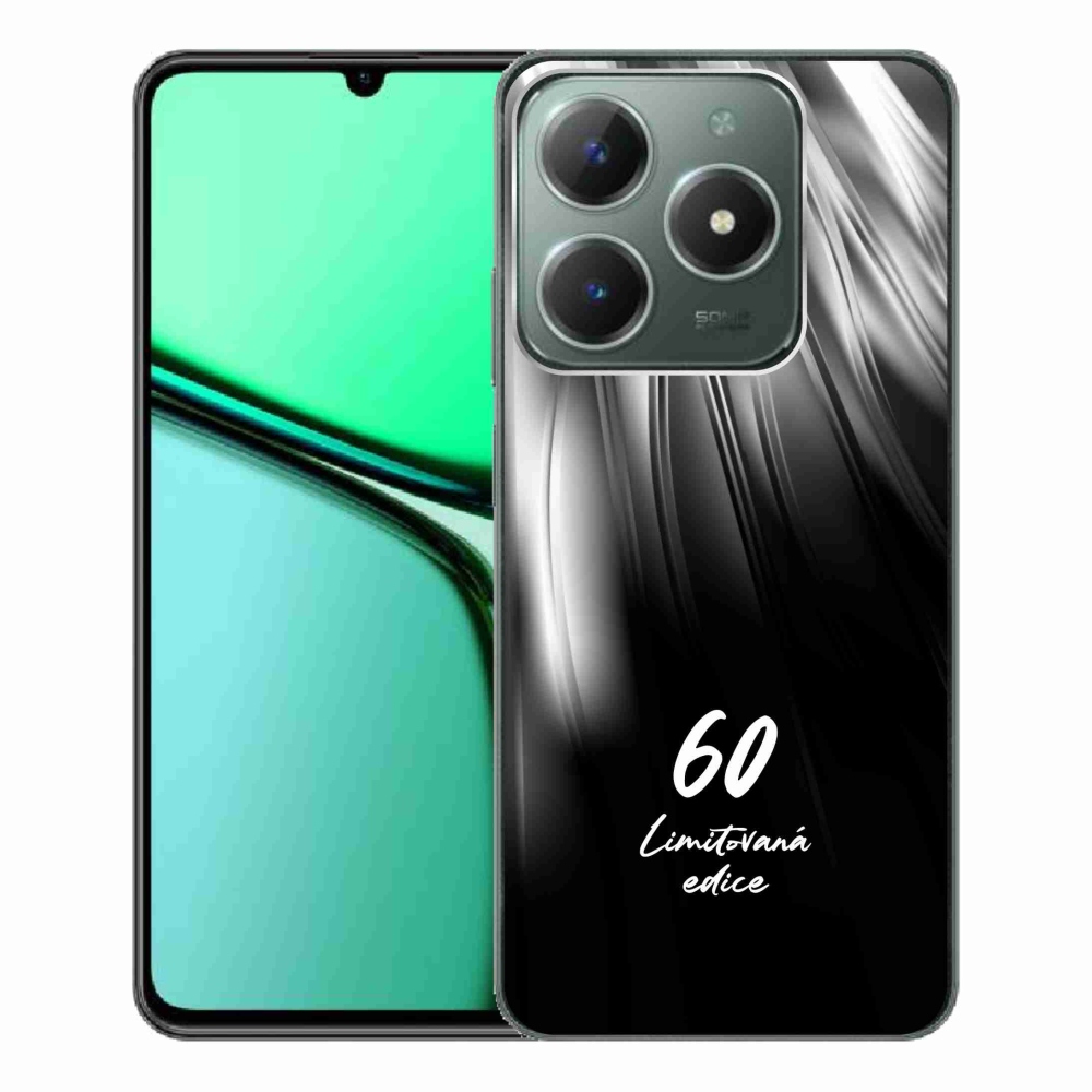 Gélový kryt mmCase na Realme C61 - 60 limitovaná edícia čierne pozadie