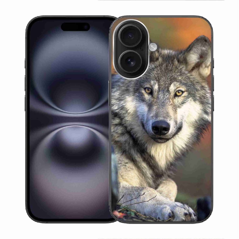 Gélový obal mmCase na iPhone 16 - vlk