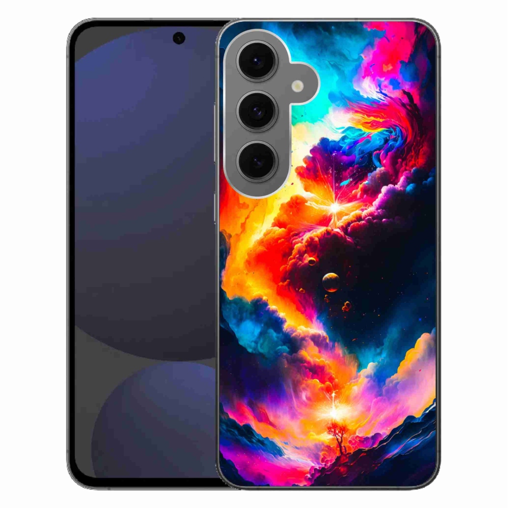 Gélový kryt mmCase na Samsung Galaxy S24 FE - abstraktný motív