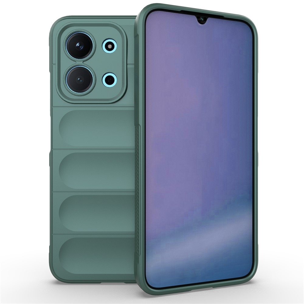 Rugg odolný gélový obal na Xiaomi Redmi 15C 4G (171mm)/Poco C85 4G (171mm) - zelený