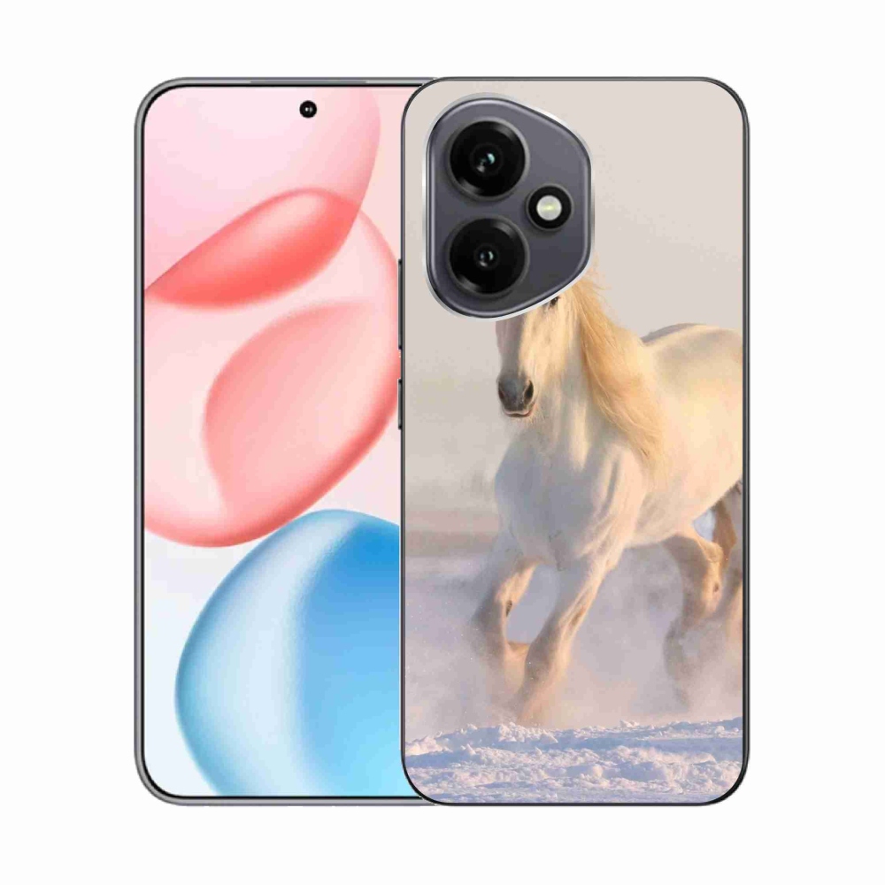 Gélový kryt mmCase na Honor 400 - kôň v snehu