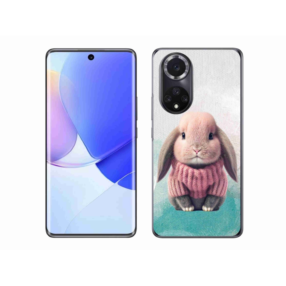 Gelový kryt mmCase na Huawei Nova 9 - králíček ve svetru