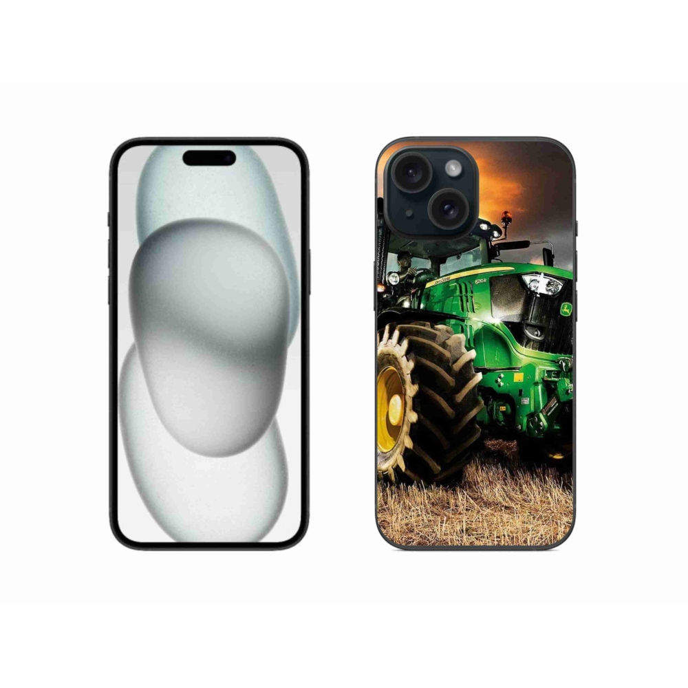 Gélový kryt mmCase na iPhone 15 - traktor