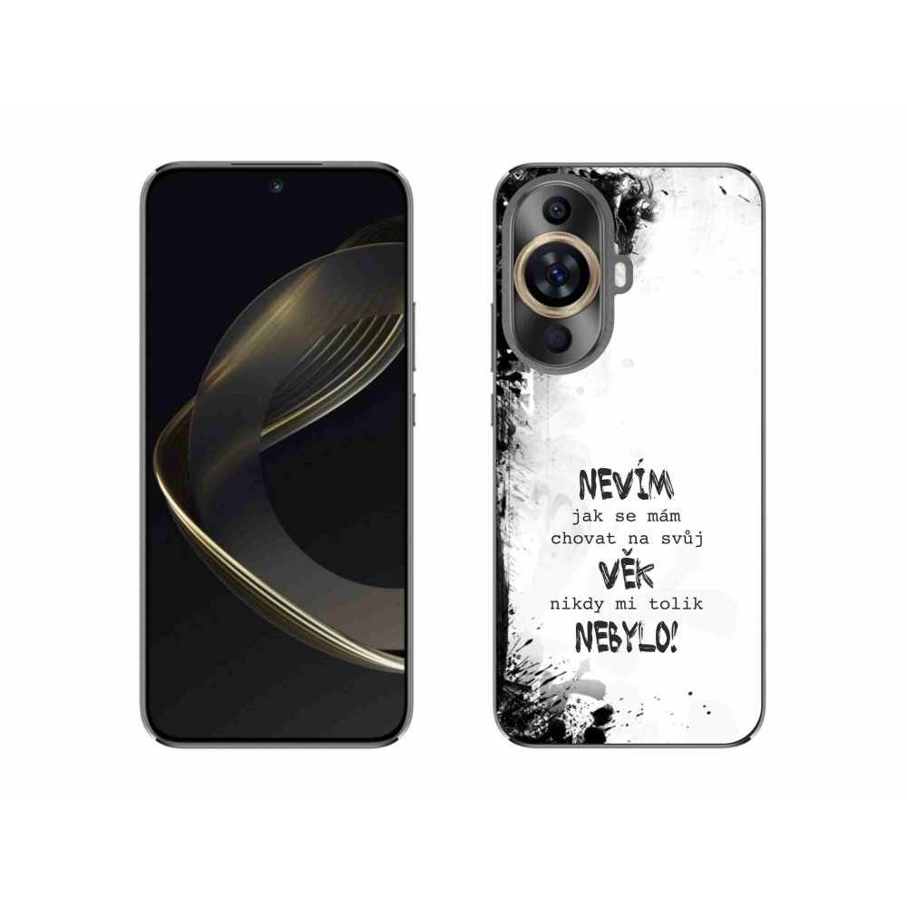 Gélový kryt mmCase na Huawei Nova 11 - vtipný text 14 biele pozadie