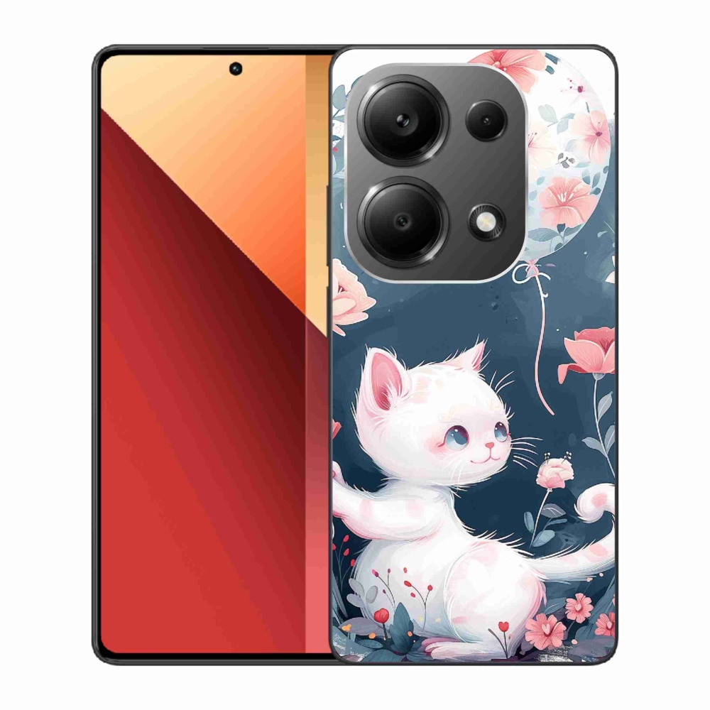 Gélový kryt mmCase na Xiaomi Redmi Note 13 Pro 4G/Poco M6 Pro - mačiatko s balónikom