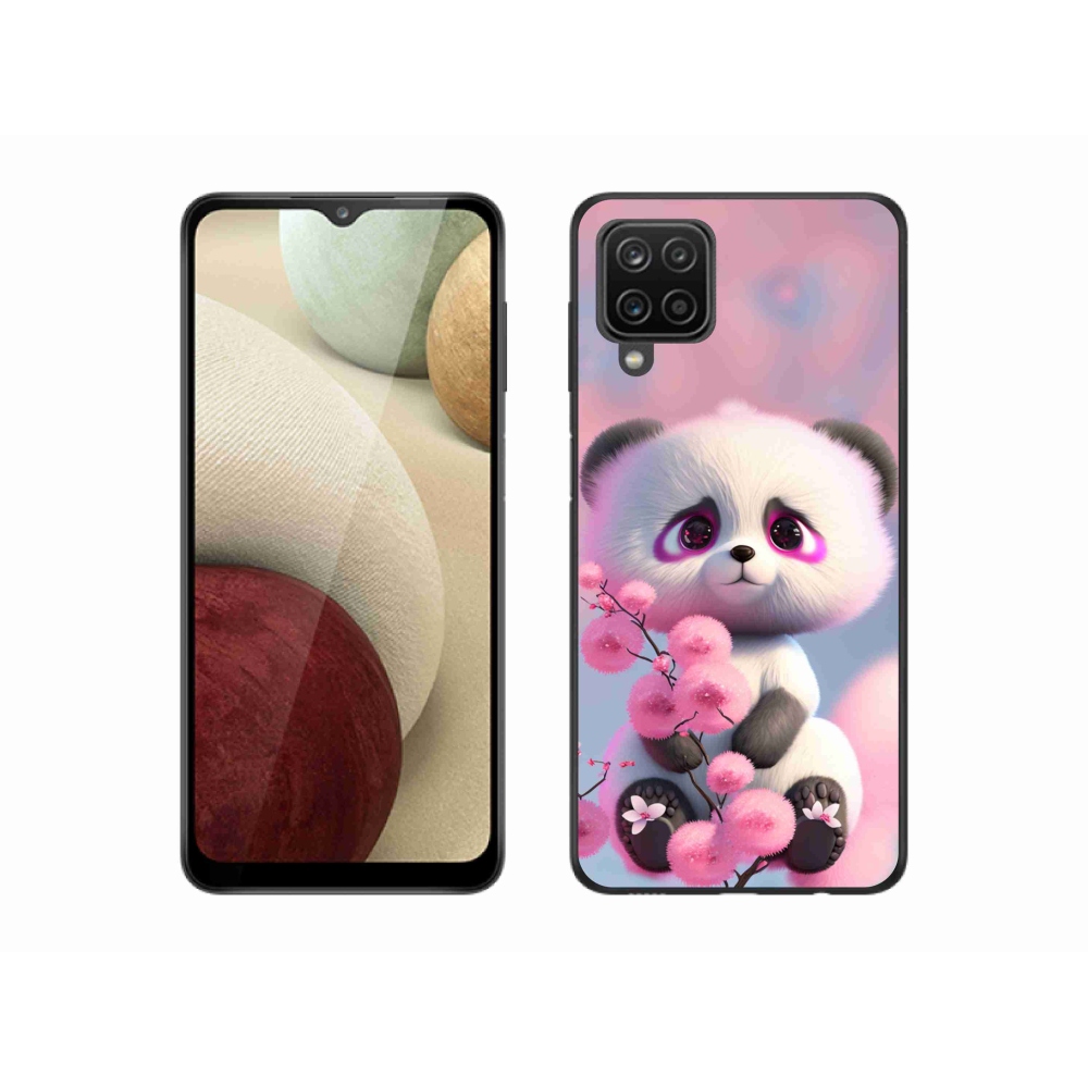 Gélový kryt mmCase na Samsung Galaxy A12 - roztomilá panda 1