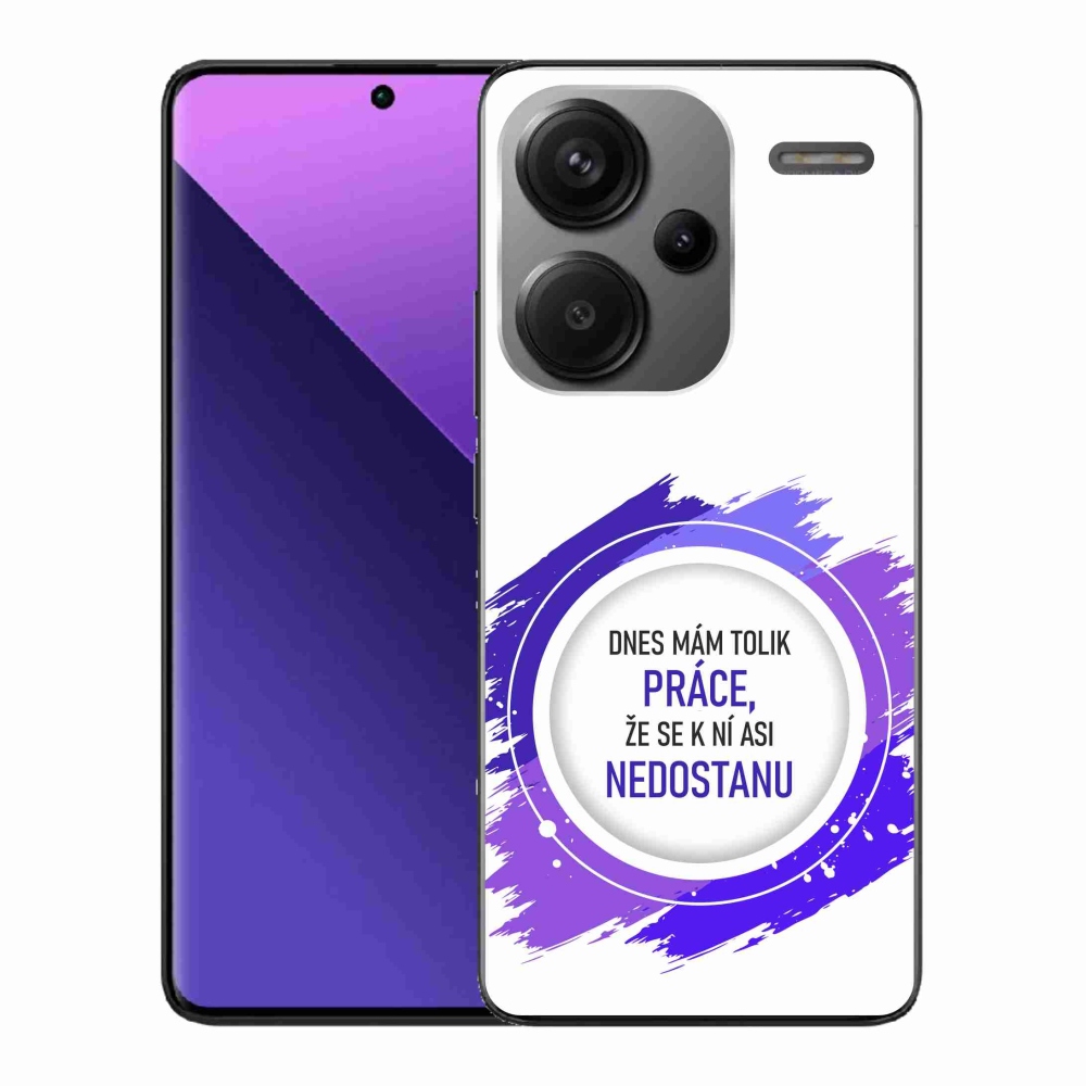 Gélový kryt mmCase na Xiaomi Redmi Note 13 Pro+ 5G - vtipný text 6 biele pozadie