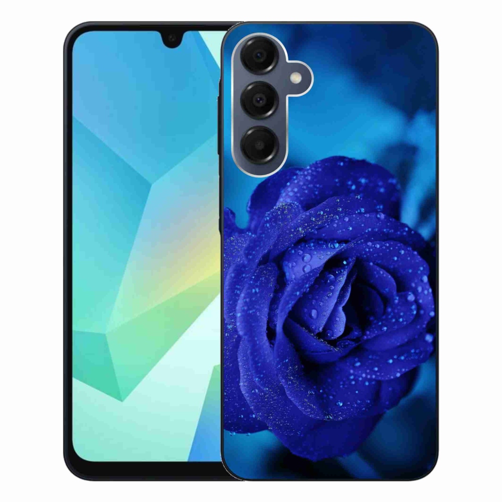 Gélový obal mmCase na Samsung Galaxy A16 4G/5G - modrá ruža