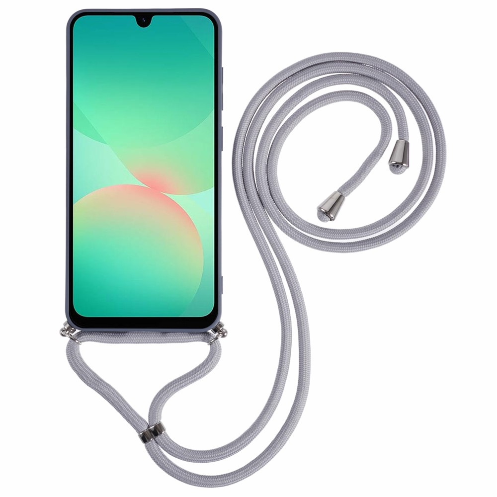 Lining gélový obal so šnúrkou na Samsung Galaxy A17 5G - šedý