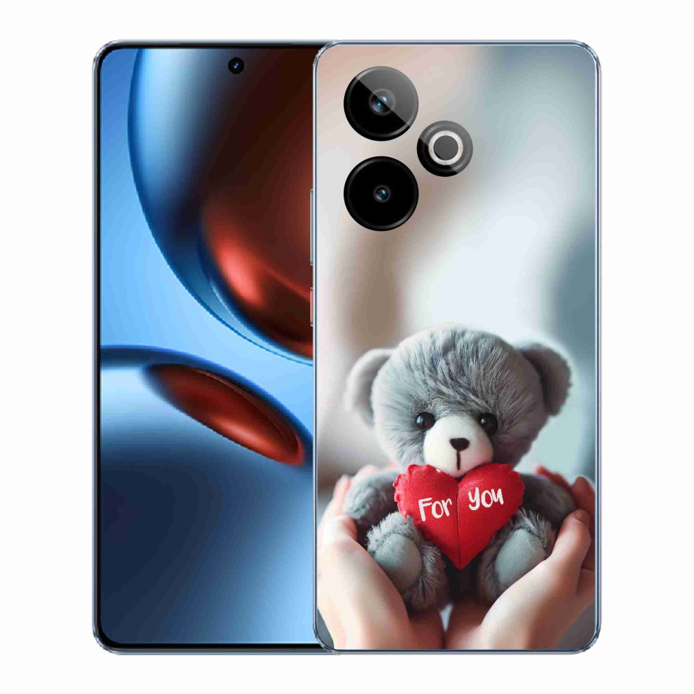Gélový kryt mmCase na Realme GT 7 5G/GT 7T 5G - medvedík pre zamilovaných