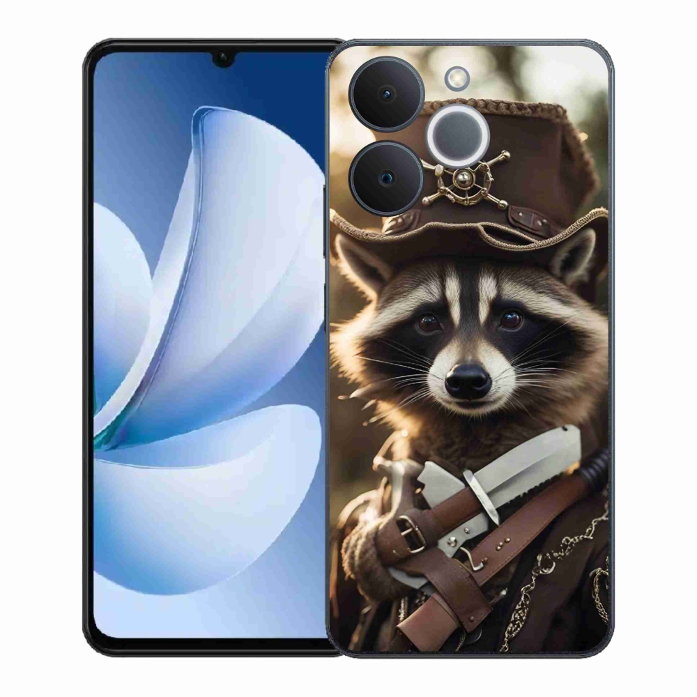 Gélový kryt mmCase na Realme Note 70T - mýval v uniforme