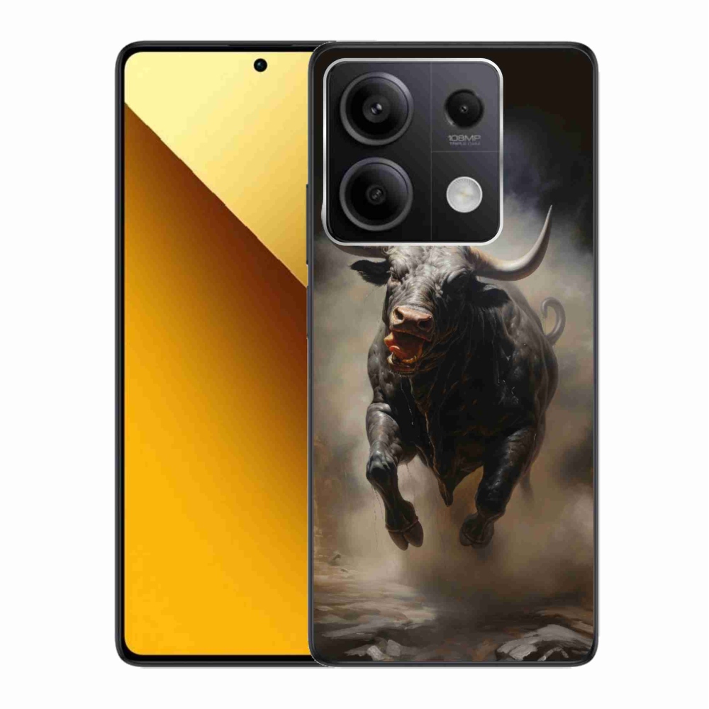 Gélový kryt mmCase na Xiaomi Redmi Note 13 5G - rozzúrený býk