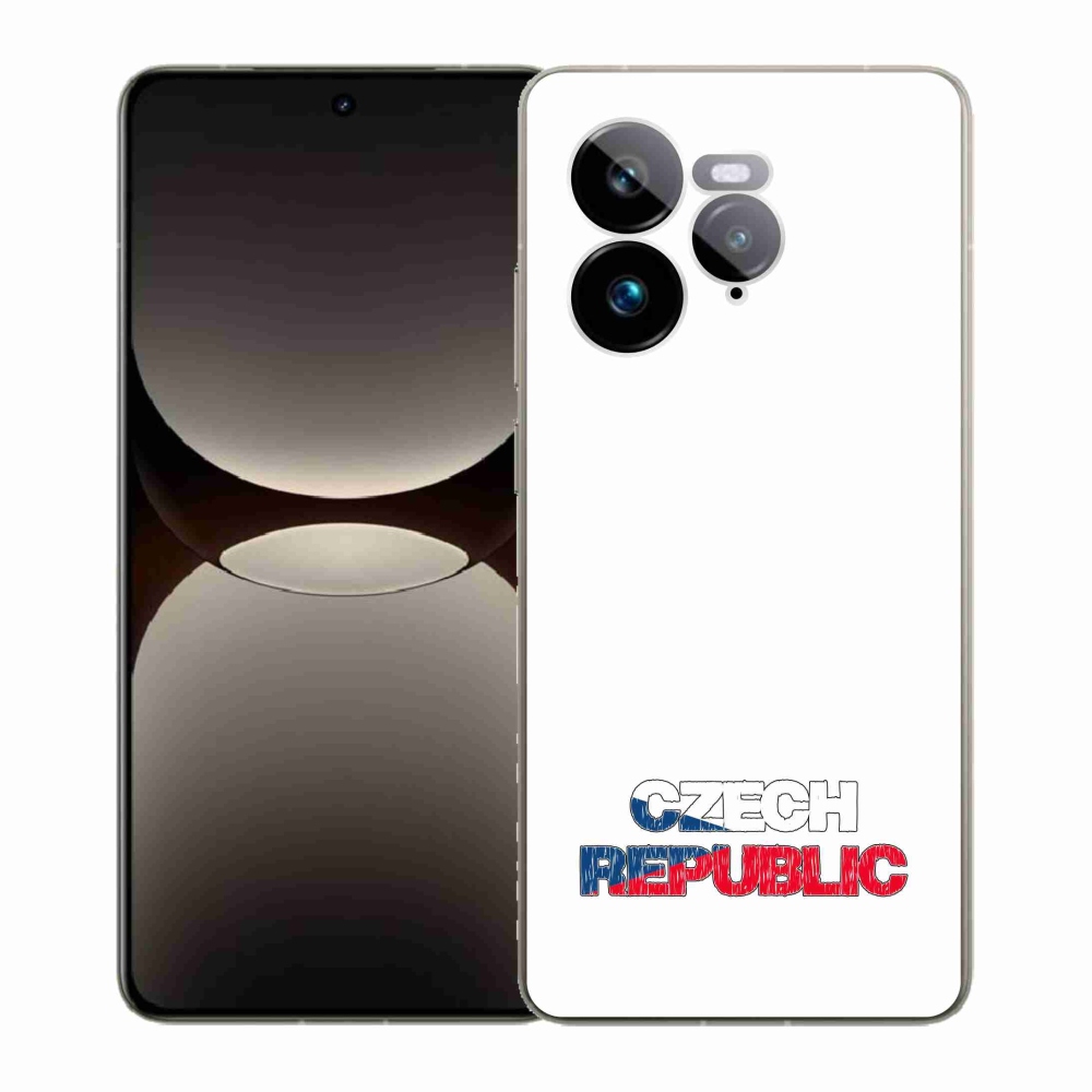 Gélový kryt mmCase na Realme GT 7 Pro 5G - Czech Republic biele pozadie