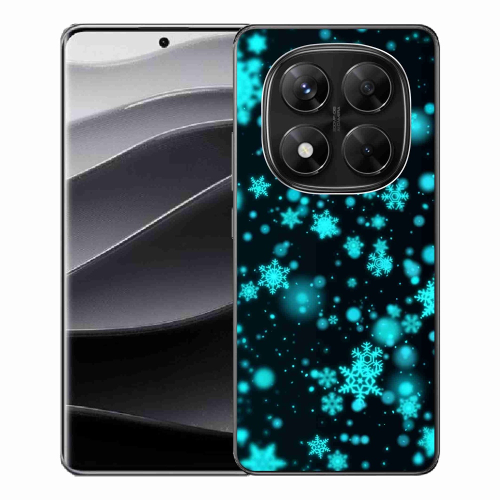 Gélový kryt mmCase na Xiaomi Redmi Note 14 Pro 5G/Poco X7 5G - snehové vločky 1