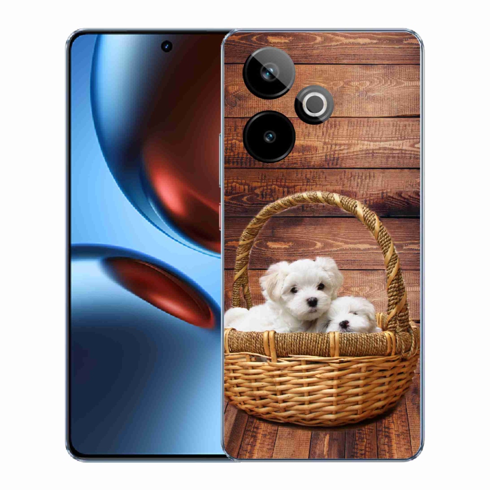 Gélový kryt mmCase na Realme GT 7 5G/GT 7T 5G - šteniatka