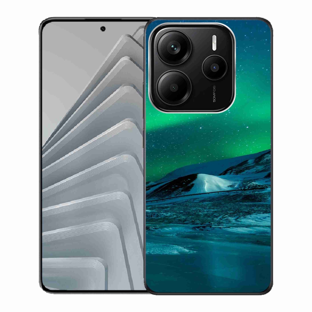 Gélový kryt mmCase na Xiaomi Redmi Note 14 5G - polární záře