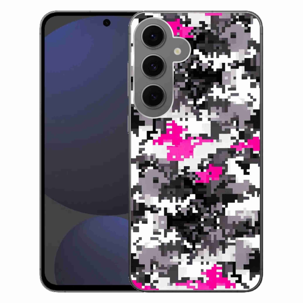 Gélový kryt mmCase na Samsung Galaxy S24 FE - maskáčový vzor 4