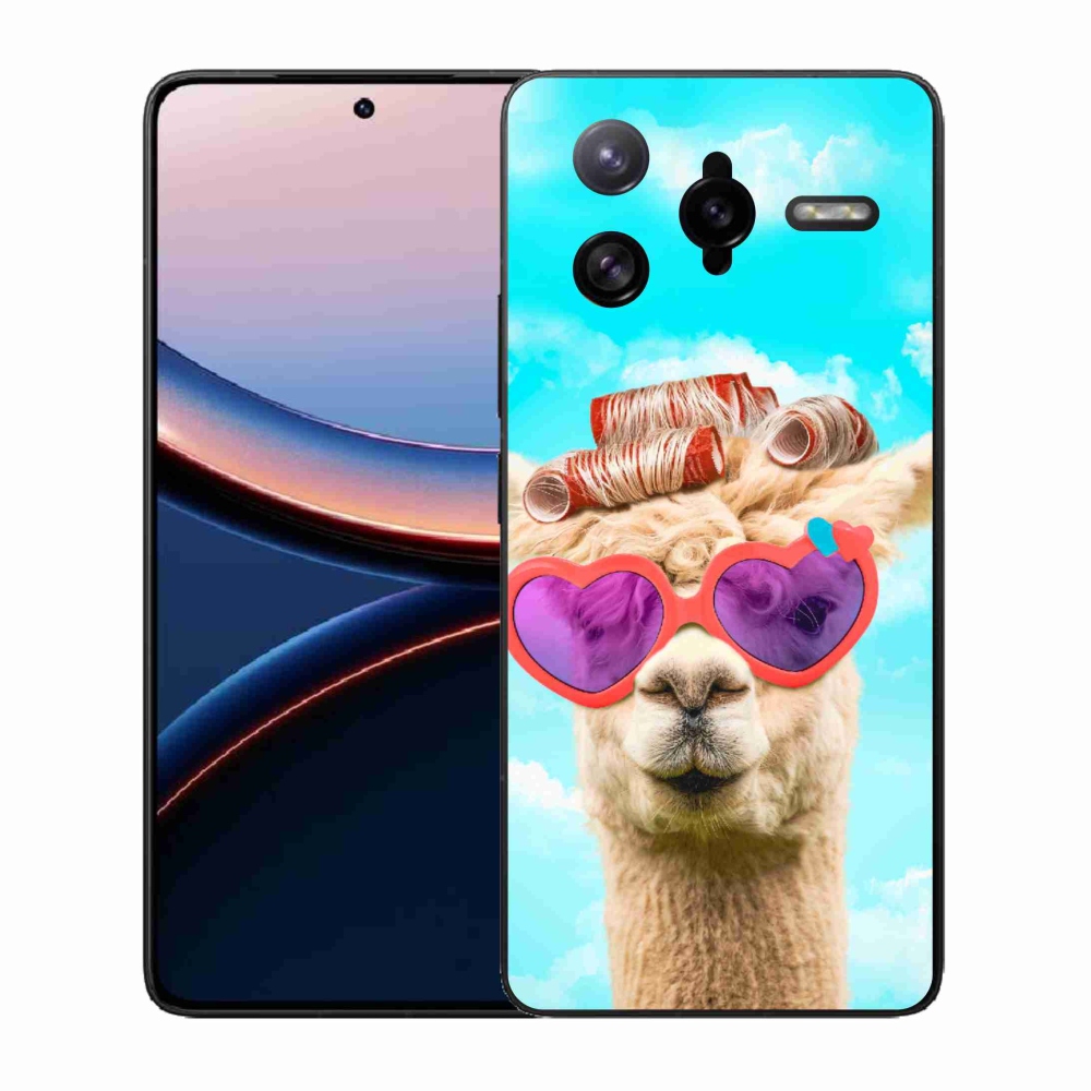 Gélový kryt mmCase na Xiaomi Poco F7 Ultra - lama s okuliarmi