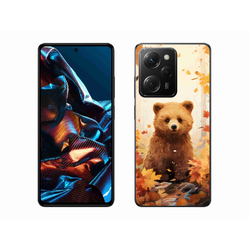 Gélový kryt mmCase na Xiaomi Poco X5 Pro 5G - medveď v lese