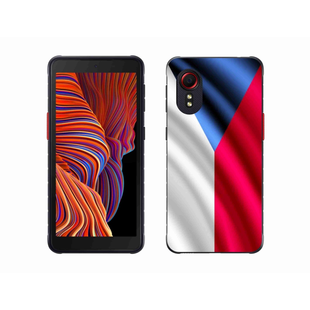 Gélový kryt mmCase na mobil Samsung Galaxy Xcover 5 - česká vlajka